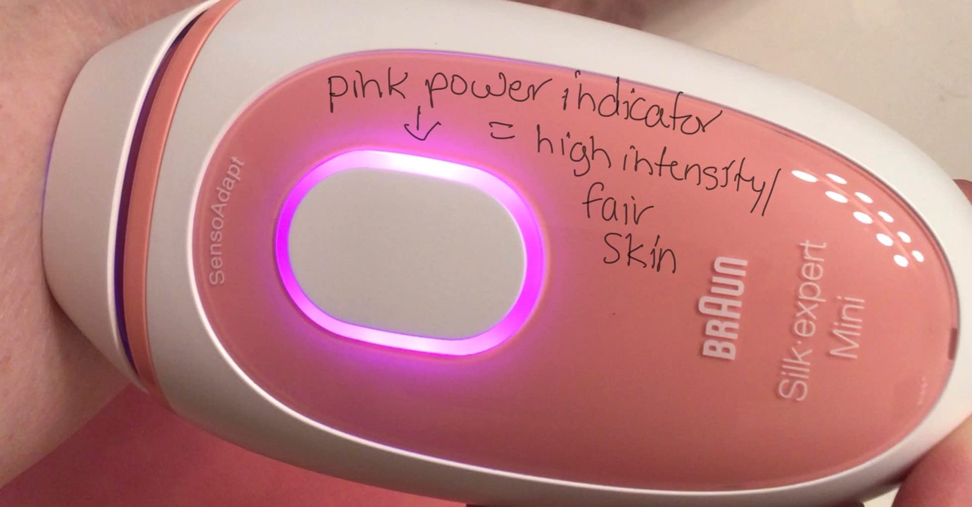 Braun IPL at Home Laser Hair Removal for Women and Men, Silk Expert Mini PL1014 with Venus Razor, Permanent Visible Hair Reduction in Hair Regrowth for Body & Face, Corded customer photo 2