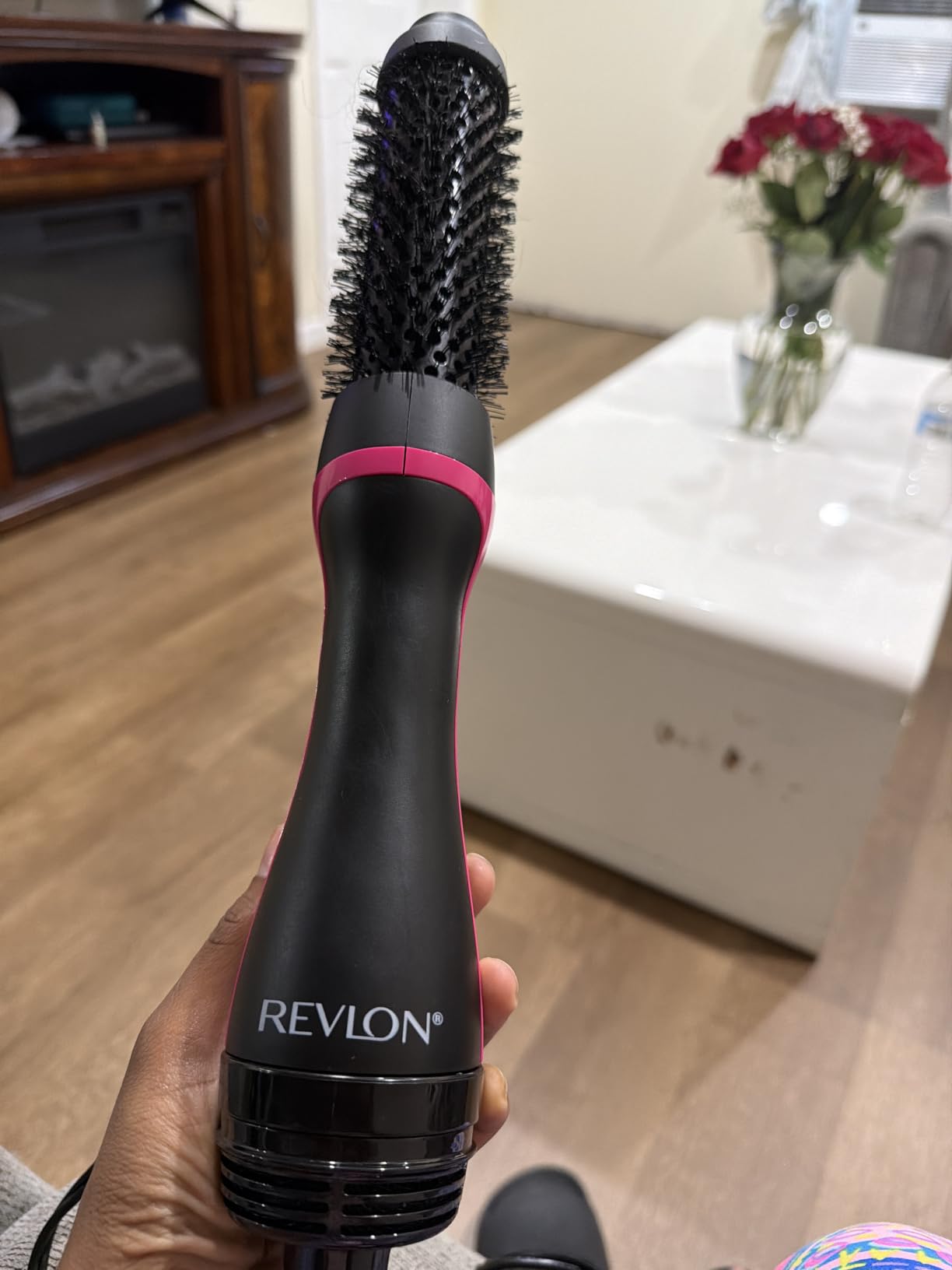 REVLON One-Step Root Booster Round Brush Hair Dryer and Styler, 1.5