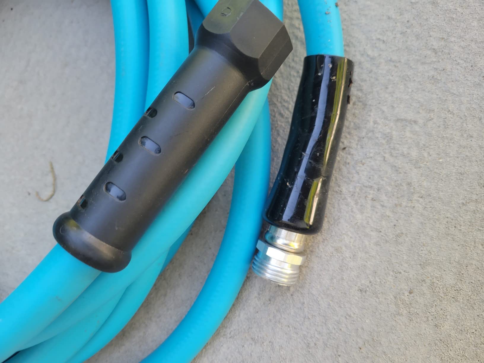 Kohree 50FT RV Water Hose, 5/8'' Premium Drinking Water Hose, No Odor | Storage Bag included, Leak-Free, No-Kink Flexible Garden Hose, Easy to Use, Drinking Water Safe for RV Camper, Marine - Blue customer photo 2
