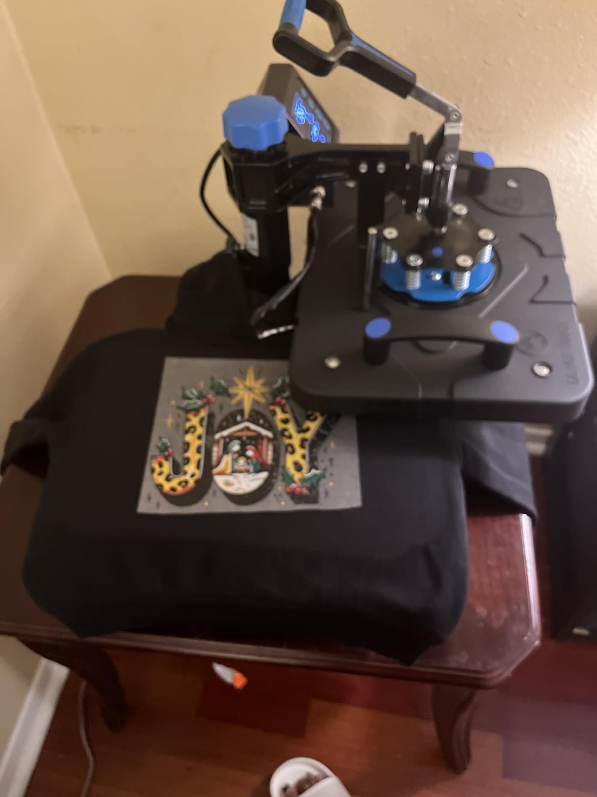 HORGELU Upgraded 5 in 1 Heat Press Machine 12 x 15 Inch Heat Transfer Machine 360-Degree Swing Away Multifunction Digital Sublimation Combo Heat Press for T Shirt Mug Hat Plate Cap for Commercial Home customer photo 2