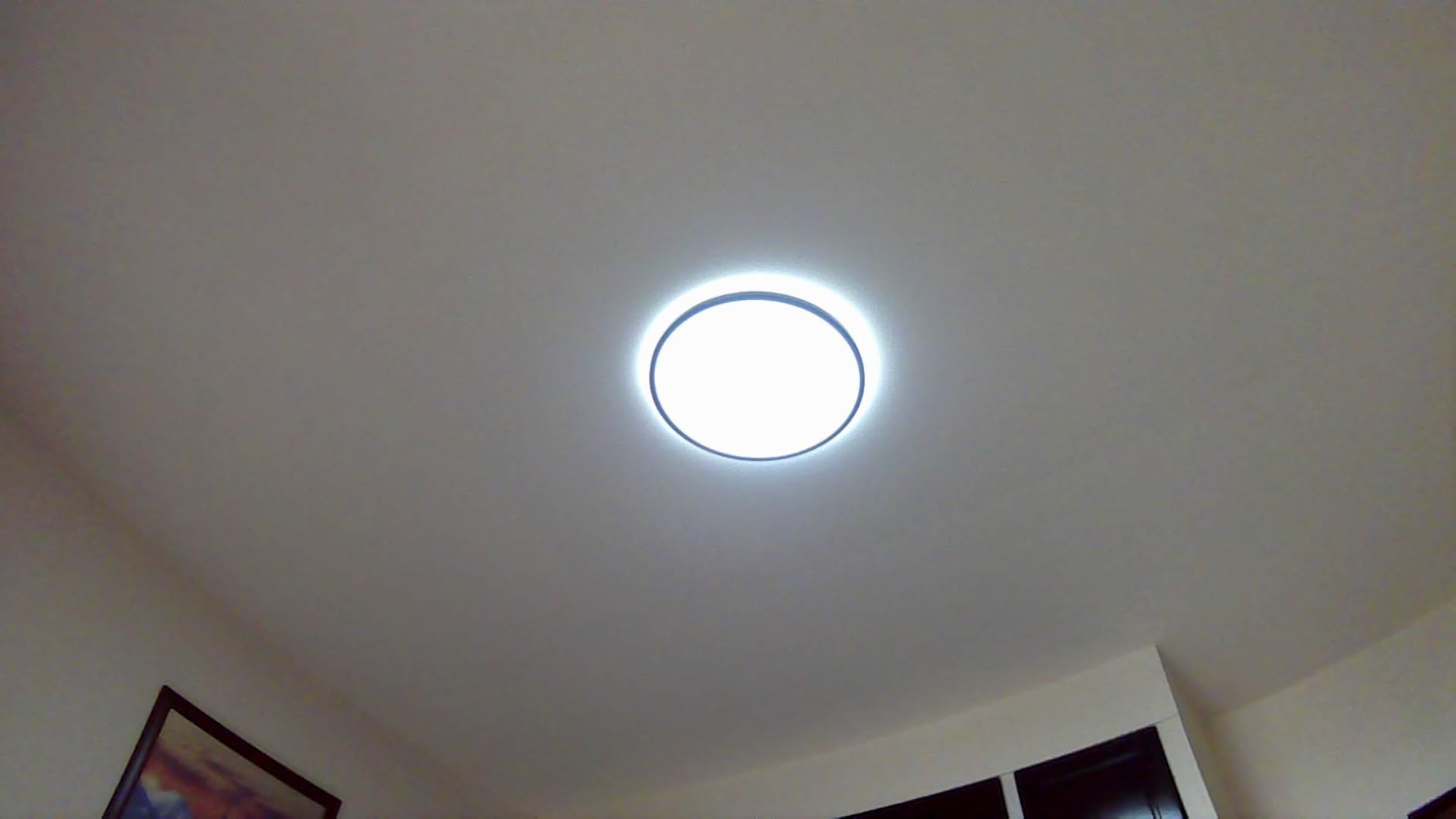 BLNAN Dimmable LED Flush Mount Ceiling Light Fixture with Remote Control, 12Inch 3000K-6500K Light Color Adjustable, Modern Ultra-Thin Ceiling Lamp for Bedroom Kitchen, Wired customer photo 1