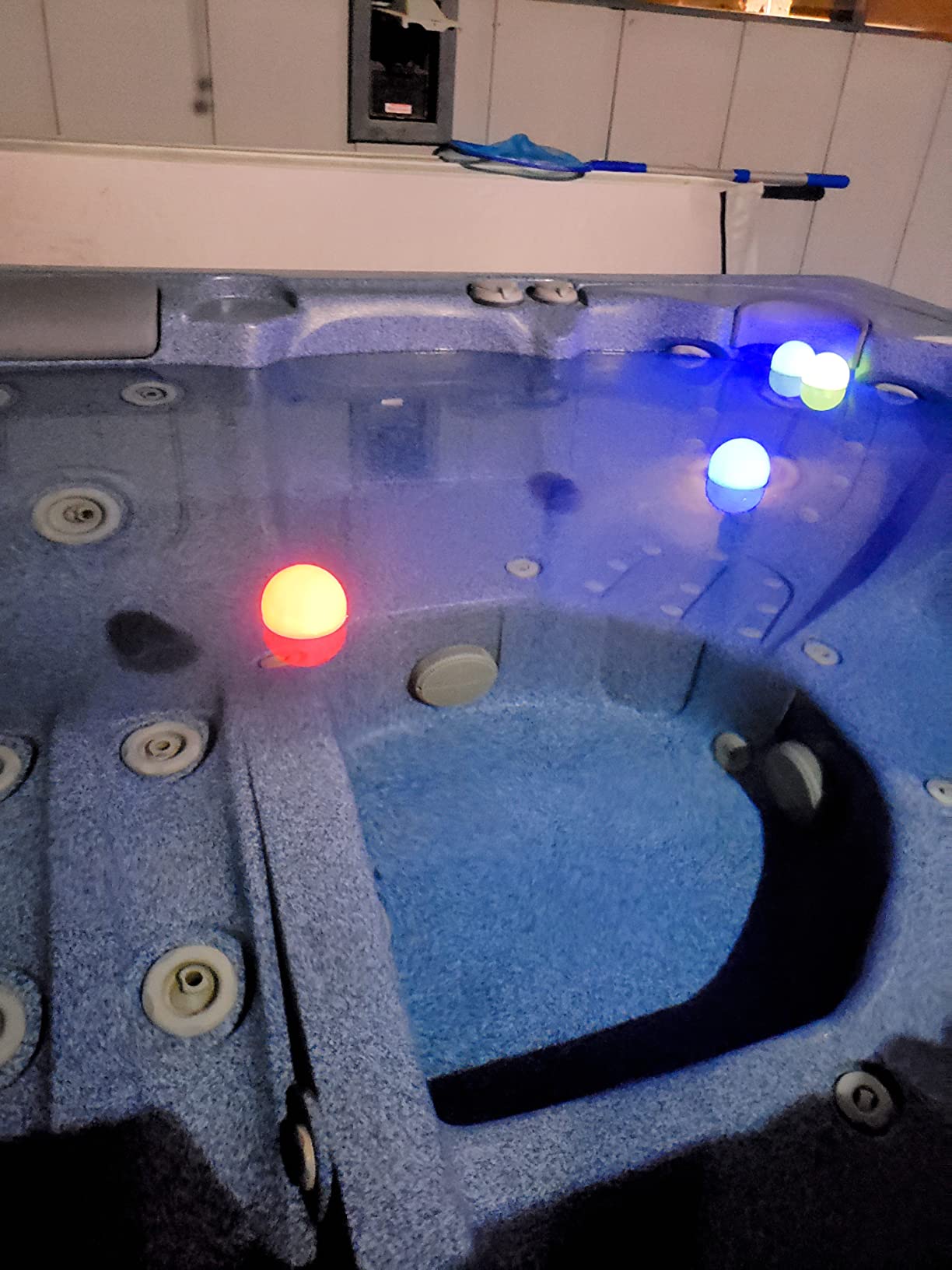 LanPool Floating Pool Light Ball,RGB Color Changing Bath Hot Tub Light, IP68 Waterproof Orb Light up Ball for Pool Gift,Glow Led Pool Balls Lights for Hot Tub,Pond,Bathtub,Spa,Decor Outdoor Indoor(4PCS) customer photo 1