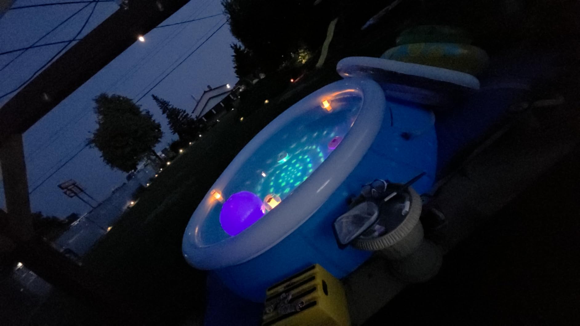 LanPool Floating Pool Lights, Solar Flickering Flame Pool Lights (2pcs) | IP68 Waterproof Ball Night Light, Outdoor Lantern Landscape Decoration Lamp for Pool, Pond, Event, Party, Garden customer photo 2
