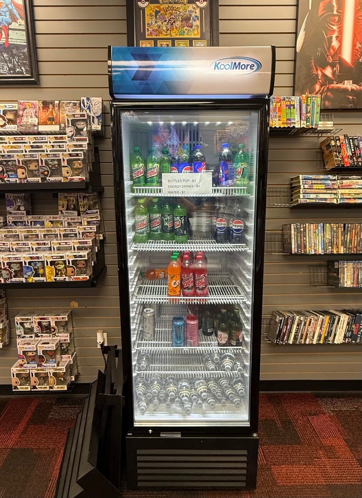 KoolMore Commercial One Glass Door Display Upright Beverage Refrigerator Cooler Merchandiser - 12 Cu. Ft [Black] (MDR-1GD-12C) customer photo 2