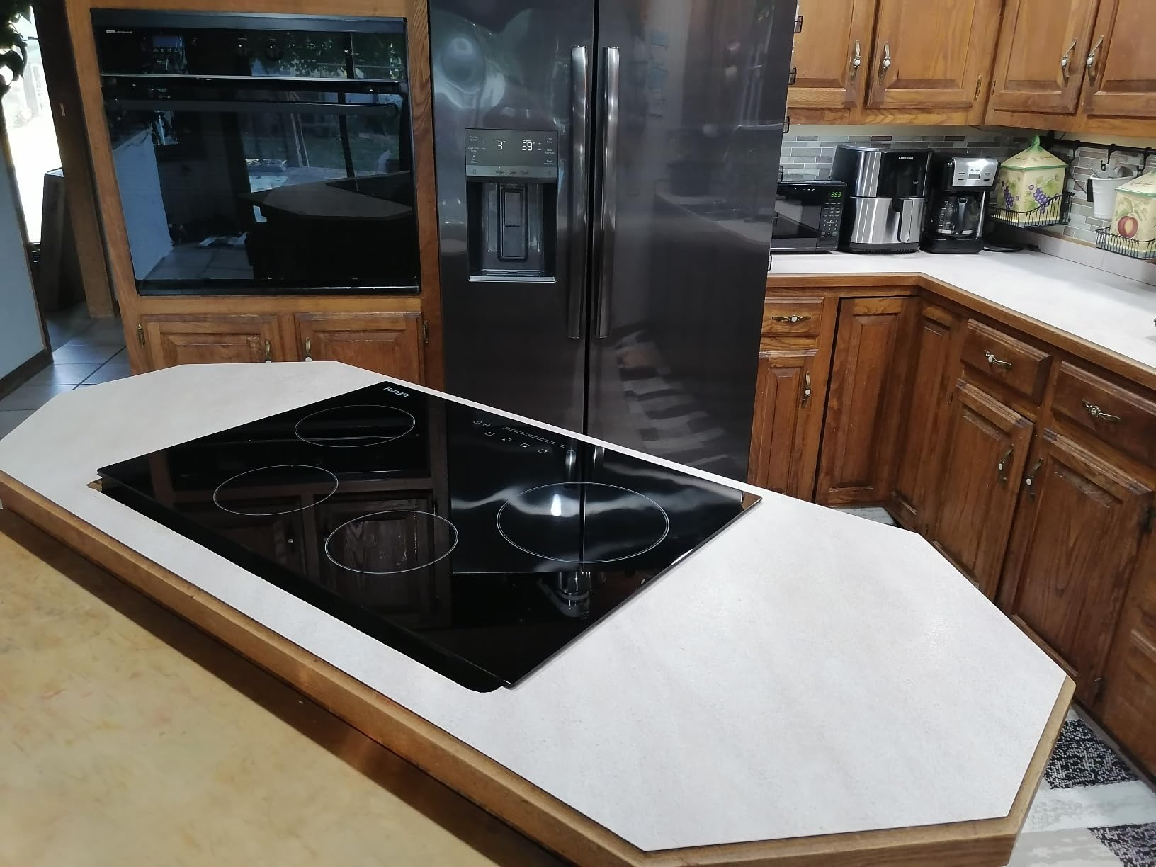 Electric Cooktop 30 inch Ceramic Stove 4 Burners 6700W Built-in Stove Top Electric Hot Plate Satin Glass cooktop in Black Touch Sensor Control/Timer/Child Safety Lock/9 Power Levels/220-240V customer photo 2