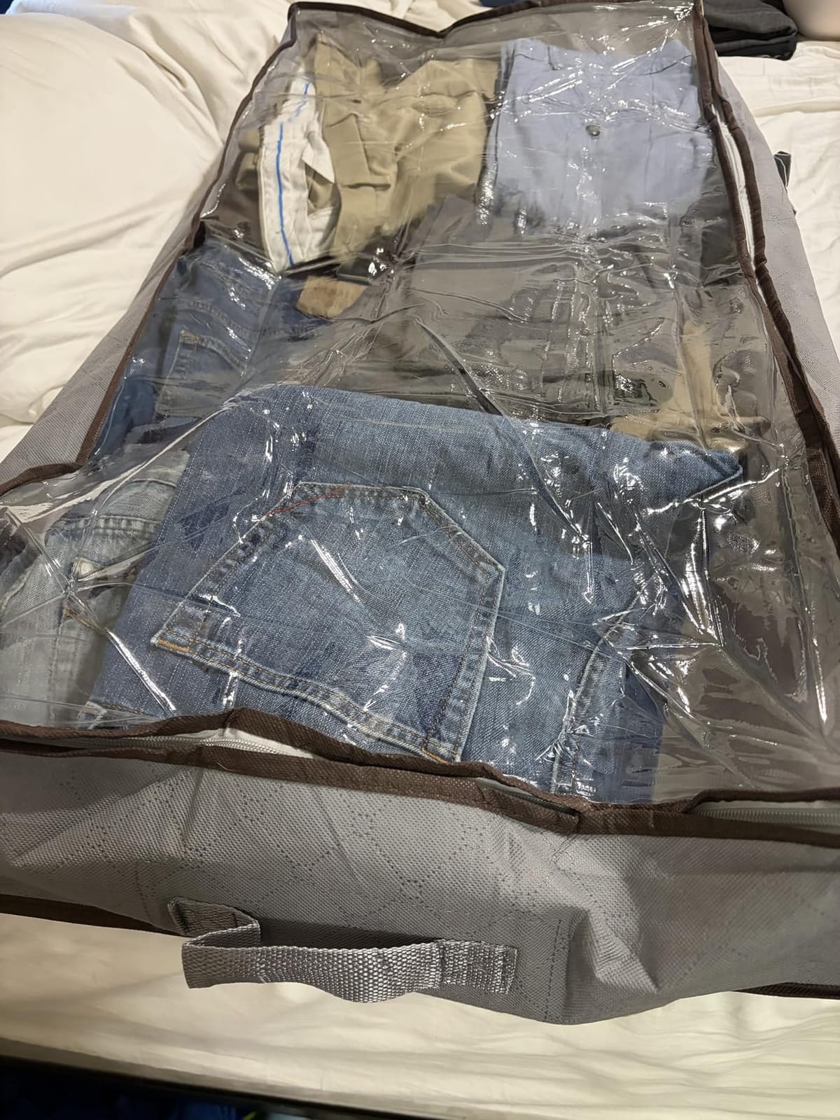 Budding Joy 95L Under Bed Storage Containers, 4 Pack Closet Organizers Grey customer photo 2