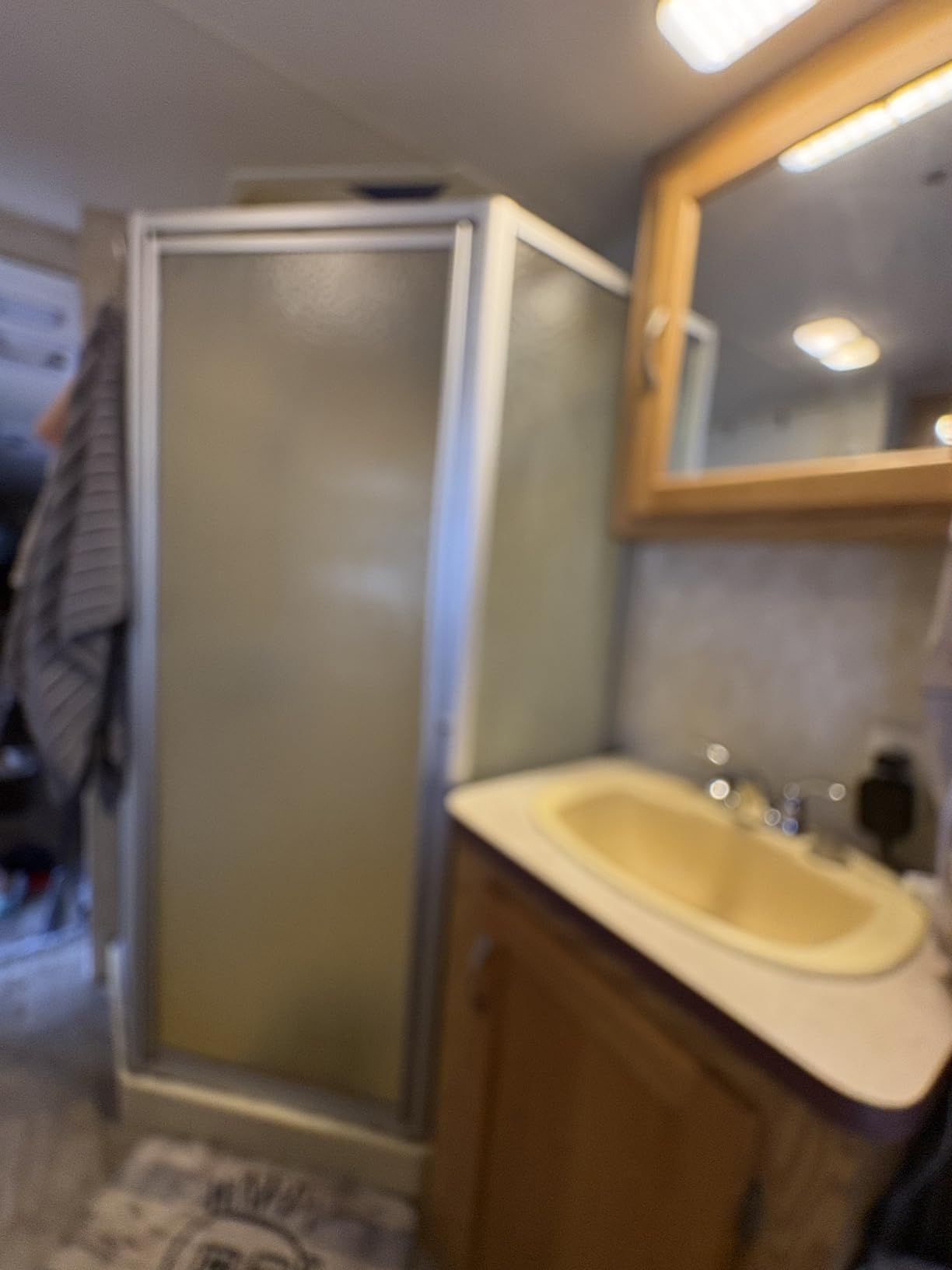 ELEGANT Corner Shower Enclosure 36 in.D x 36 in. W x 72 in. H, Double Sliding Corner Shower Door with 1/4 in. Tempered Glass, Sliding Shower Enclosure in Black customer photo 2