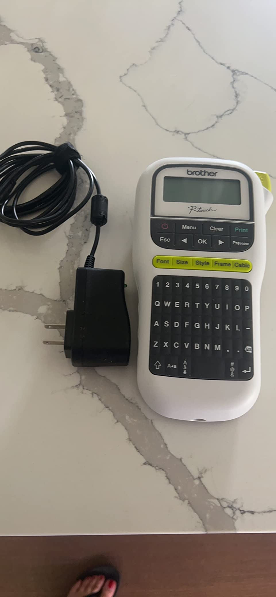 Brother P-Touch, PTH110BP, Easy Portable Label Maker Bundle (4 Label Tapes Included), White customer photo 1