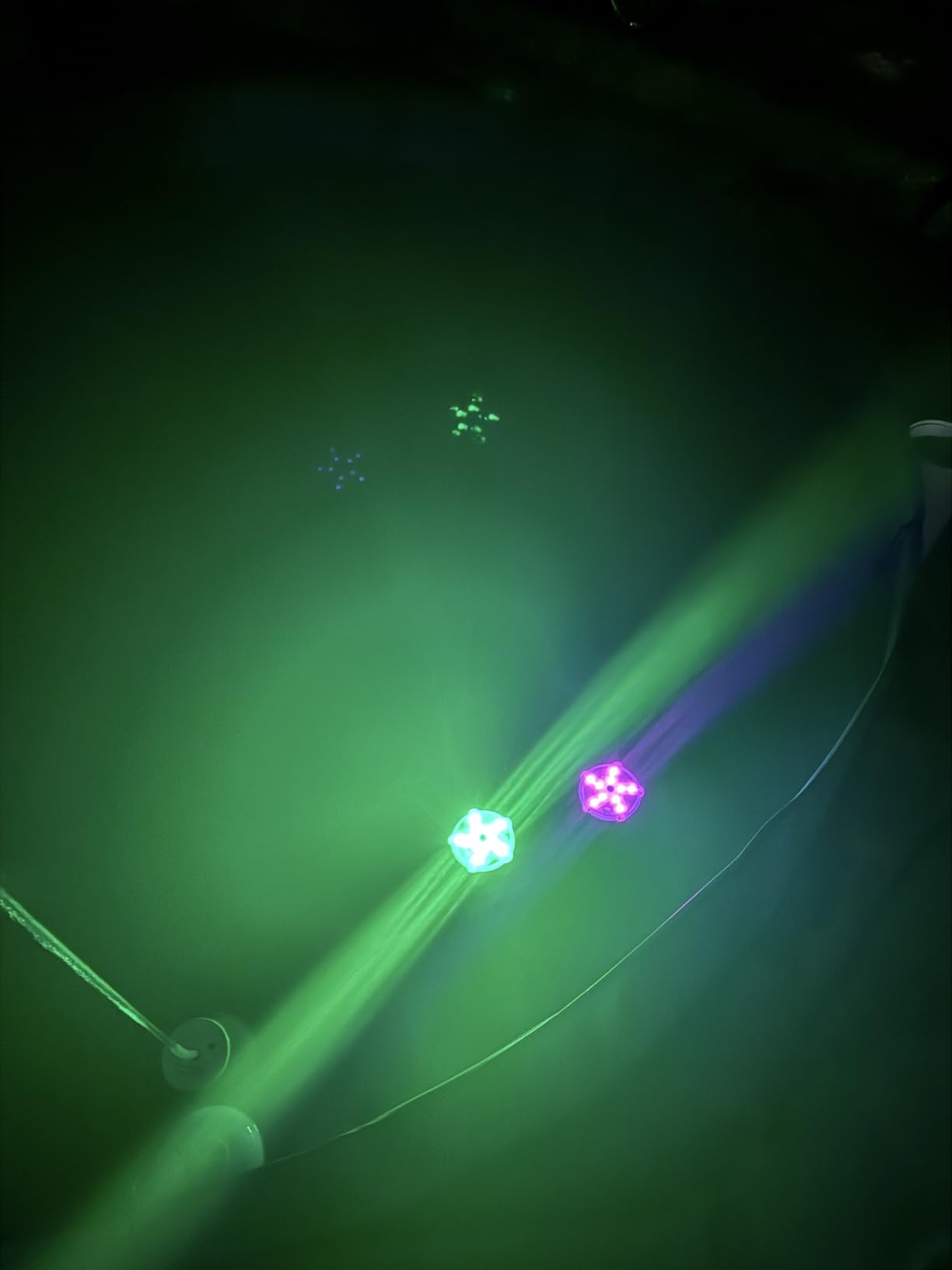 DeeprBetter Floating Pool Lights,Color Changing Waterproof Magnetic Pond Lights,Pool Light that Float,Starfish Above Ground Pools Light Up for Pond,Hot tub,Bathtub,Shower,Halloween,Christmas-2pcs customer photo 2
