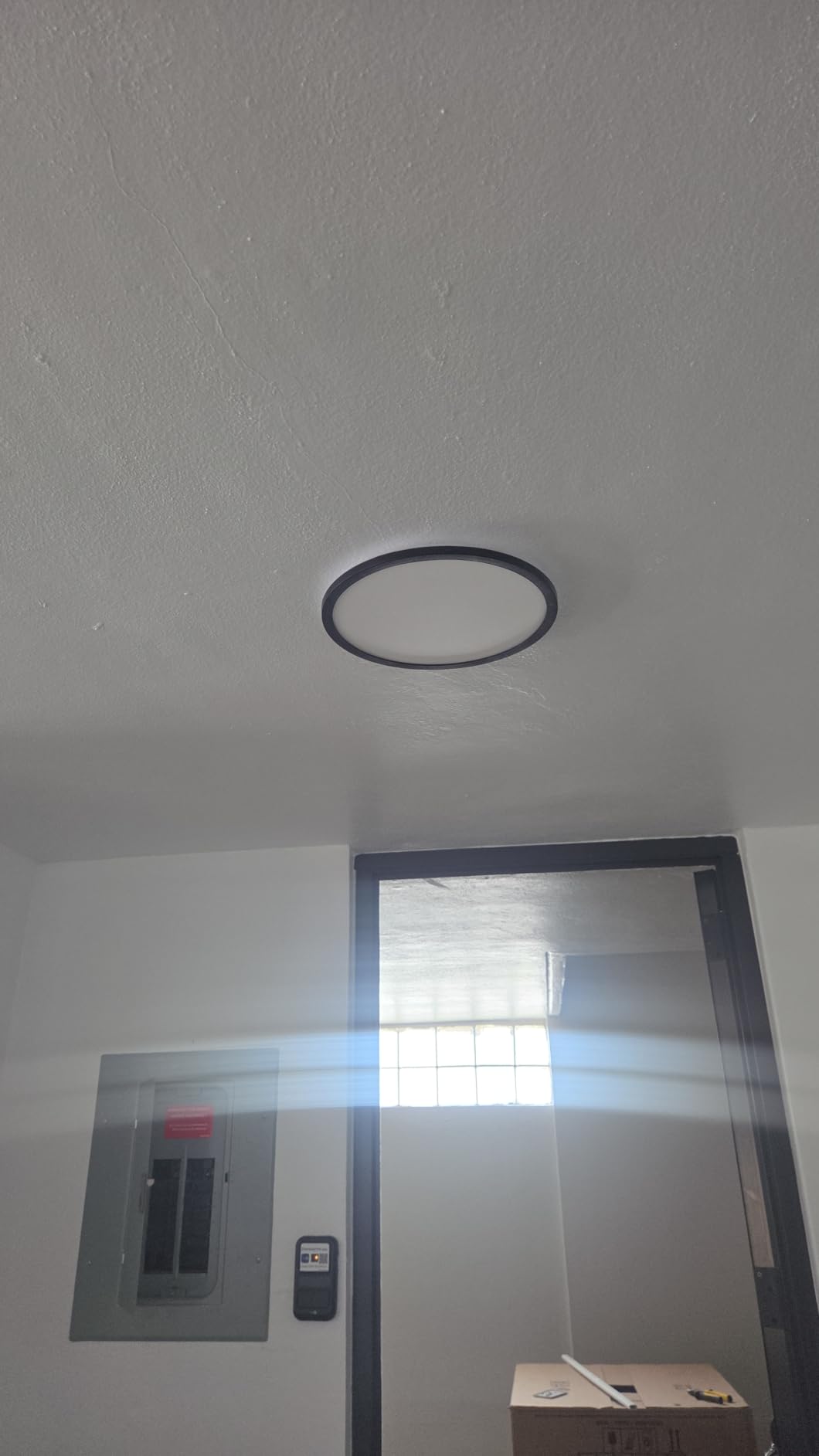 hepside 2PACK Flush Mount LED Ceiling Light Fixture Black, 12Inch 28Watt, Dimmable & 3000K-4500K-6000K Ceiling Lamp 3200LM Low Profile Ceiling Light for Kitchen Bedroom Hallway Porch customer photo 2