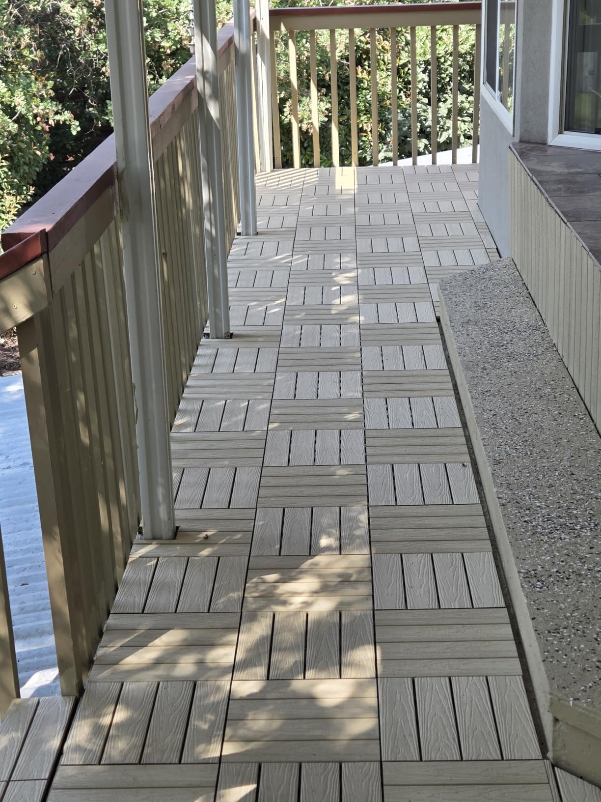 NewTechWood UltraShield Naturale 1 ft. x 1 ft. Composite Deck Tiles (10 pcs) customer photo 2