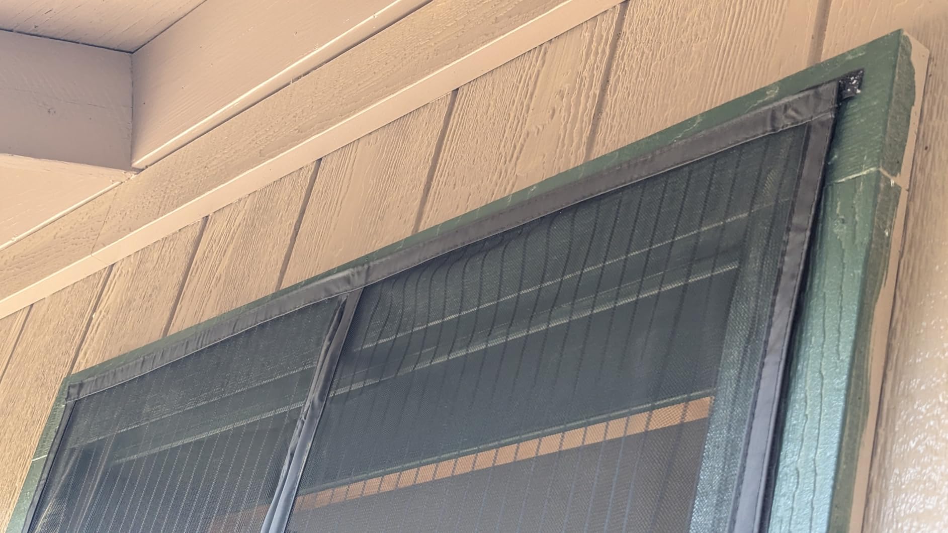 Mesh Screen with Magnetic Closure-Keeps Bugs Out Let Breeze in, Heavy Duty - Pet and Kid Friendly, Works with Front, Sliding Doors (38 x 82 Inch) customer photo 2