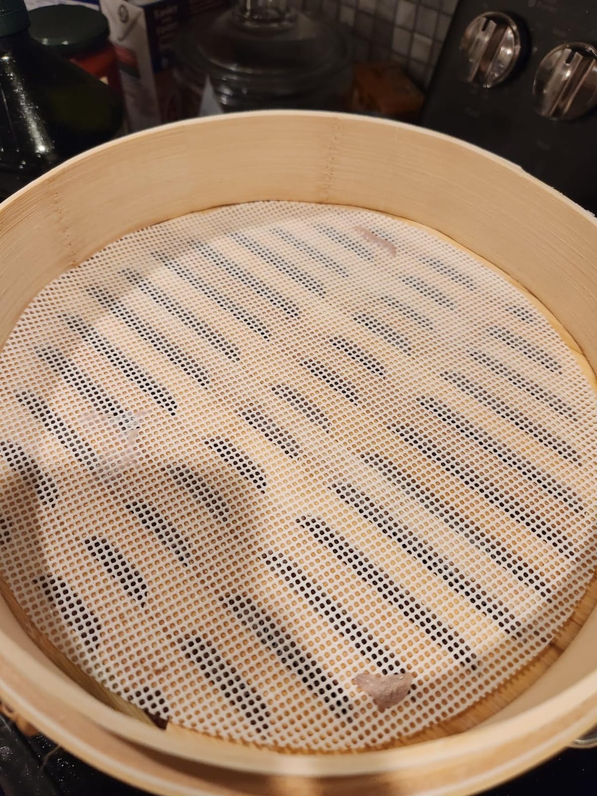 Bamboo Steamer 10 Inch 2 Tier Wooden Basket With Handle, Ring Adapter, Reusable Silicone Liner customer photo 1