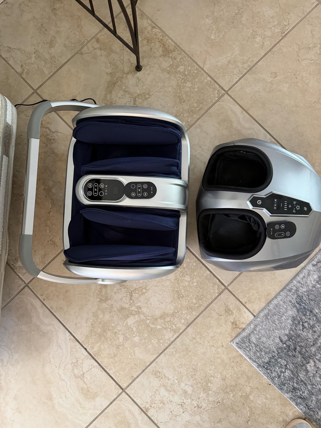 MIKO Foot Massager Machine - Deep Kneading, Shiatsu, Air Compression, and Heat Therapy - Plantar Fasciitis, Diabetics, Neuropathy, Fits Up to Men Size 12 customer photo 2