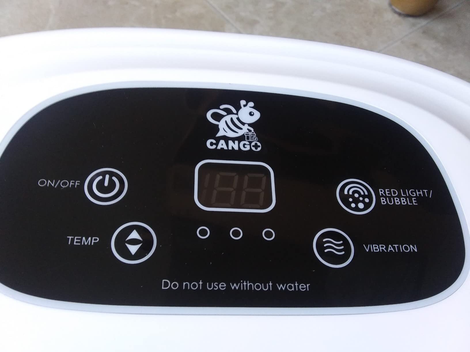 Foot Spa Bath Massager with Heat Bubbles and Vibration Massage and Jets, 16 OZ Calming Lavender Foot Soak Epsom Salt, CANGO Foot Soaker With Infrared Light, 22 Massage Rollers, Adjustable Temp - Black customer photo 1