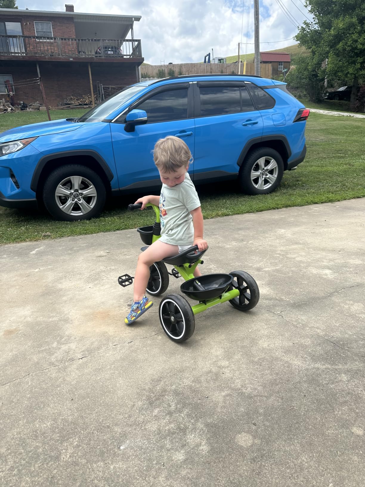 KRIDDO Tricycles Age 24 Month to 4 Years, Toddler Kids Trike for 2.5 to 5 Year Old, Gift for 2-4 Year Olds, Green customer photo 2