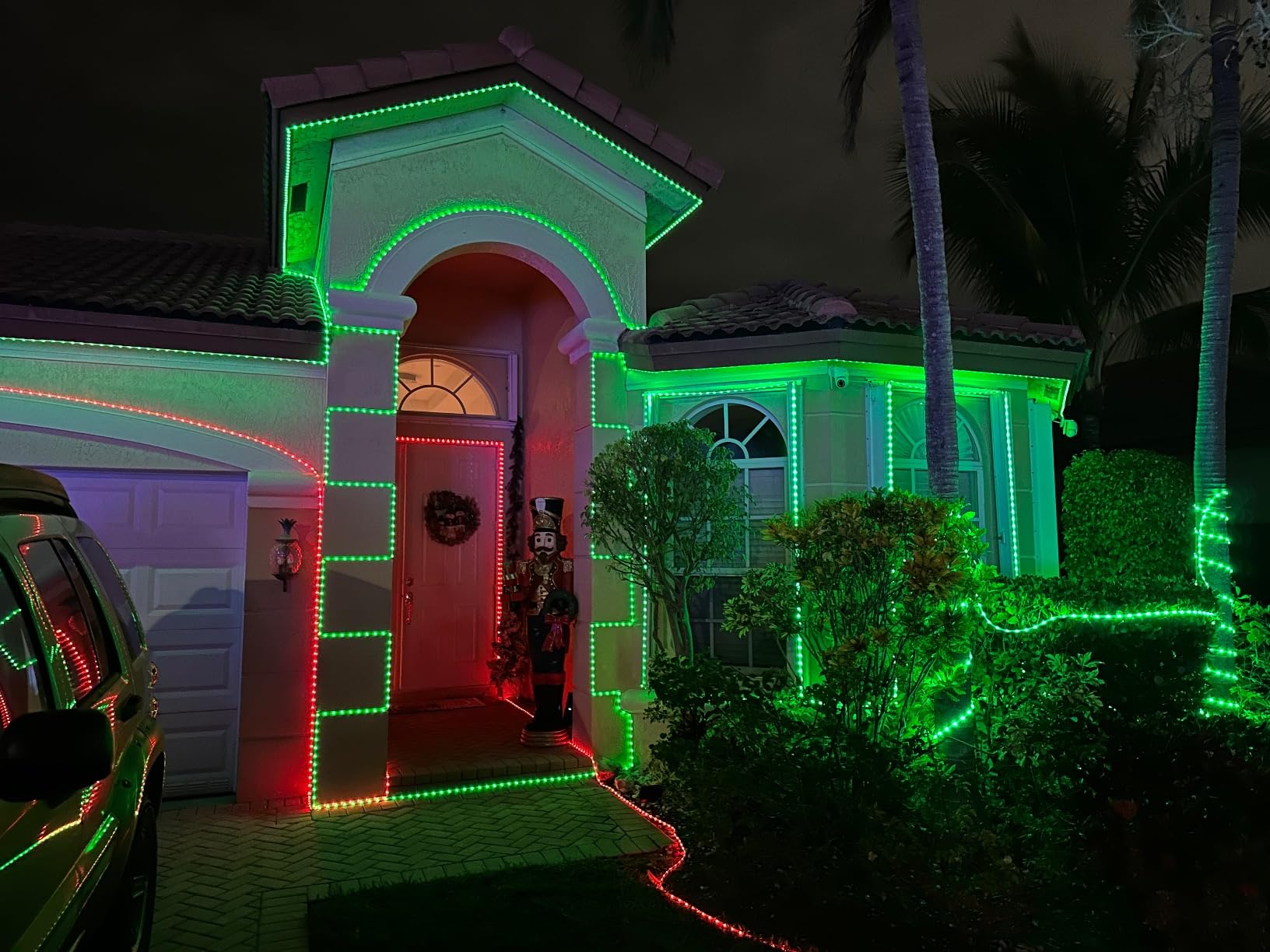 AILBTON 100ft Outdoor LED Strip Lights Waterproof, IP68 Outside Led Light Strips Waterproof with Bluetooth App Remote Control, Music Sync RGB Exterior Led Rope Lights, for Balcony, Deck, Roof, Garden, Pool customer photo 2