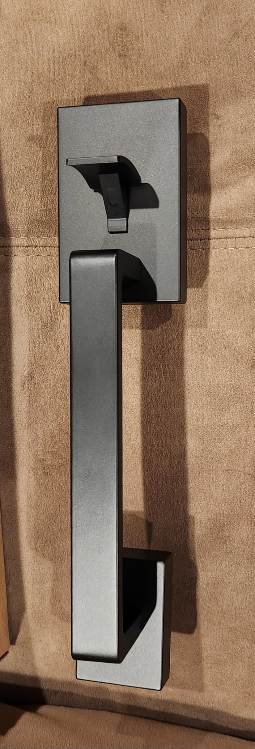 Matte Black Double French Door Handle Set, Heavy Duty | Halifax Exterior Door Lockset with Deadbolt & Lever, Reversible for Left & Right Hand customer photo 1