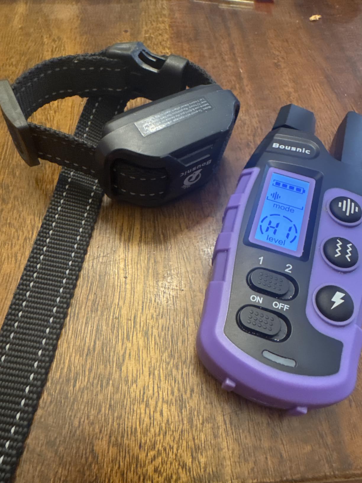 Bousnic Dog Shock Collar 2 Dogs (5-120Lbs) - 3300 ft Waterproof Training Collar for Dogs Large Medium Small with Rechargeable Remote, Beep (1-8) Vibration (1-16) and Humane Shock (1-99) Modes customer photo 1