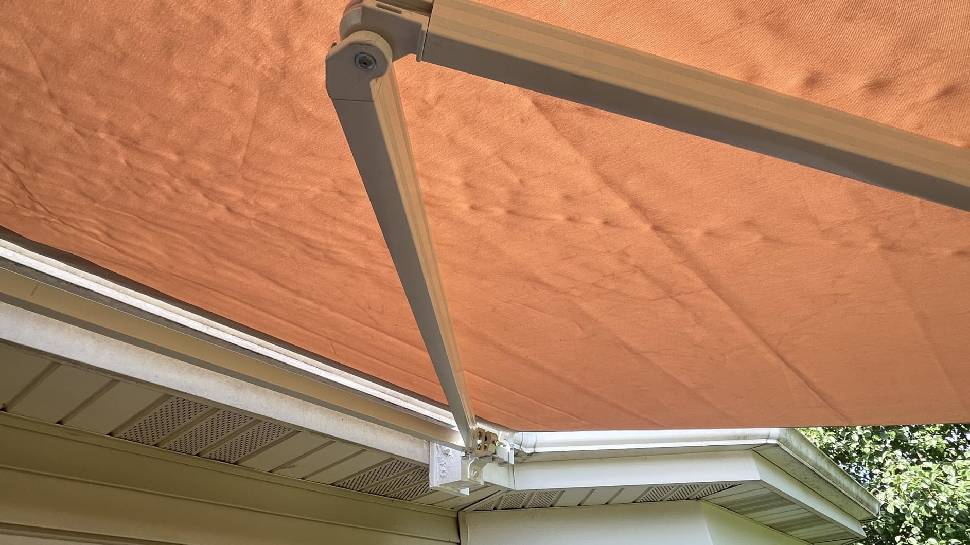 AECOJOY Retractable Awning, 13' x 10' Awnings for Outside, Beige | Sunsetter Awning Canopy Cover customer photo 2
