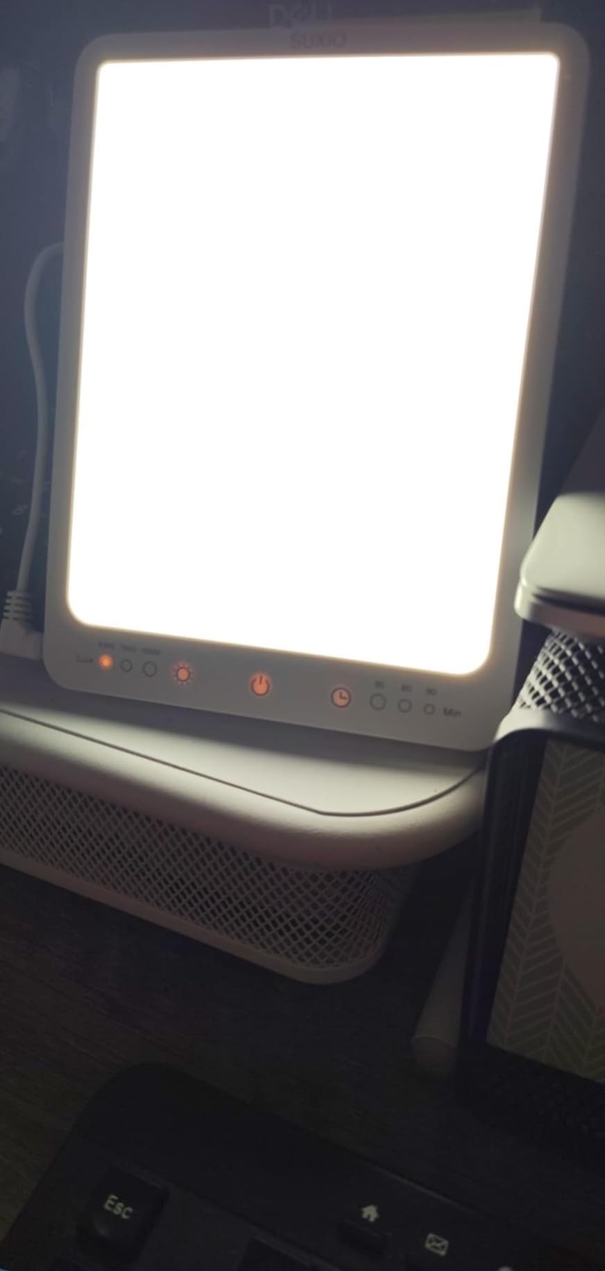 SUXIO Light Therapy Lamp - 10000 Lux Therapy Lights, 3 Timing & Mode Happy Lamp, Touch Control Daylight Lamp with Memory Function, Portable Light Therapy Box for Home/Office Use As Lift Mood customer photo 1