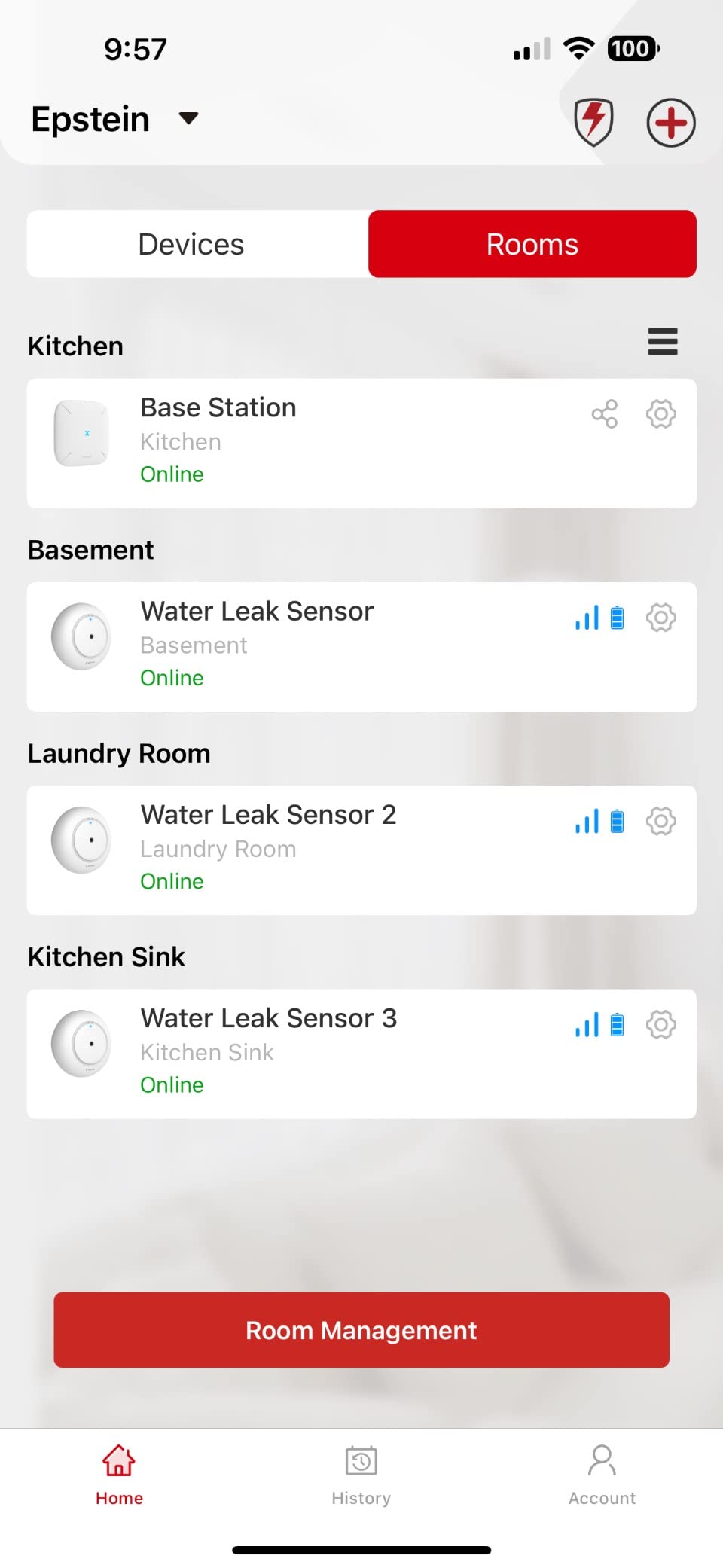 X-Sense Wi-Fi Water Leak Detector Kit, 120 dB, 3 Sensors + Base, SWS54, Real-Time Alerts, 1804 ft Range, IP66 Waterproof, Detects Water as Low as 0.4 mm, for Sinks & Washers customer photo 1