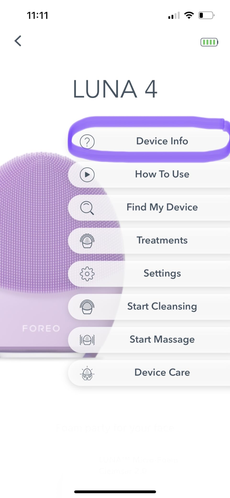 FOREO LUNA 4 Face Cleansing Brush - Firming Face Massager - Anti Aging Care - Enhances Absorption - Simple Skin Care Tools - Sensitive Skin customer photo 1