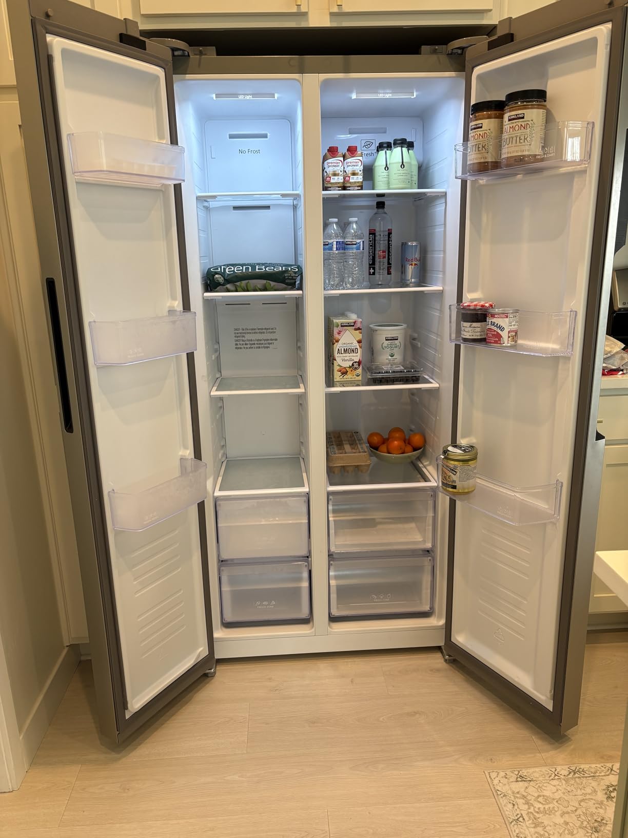 Hamilton Beach HBF1558 15.6 cu ft Counter Depth Full Size Refrigerator, Side Doors, Stainless customer photo 2
