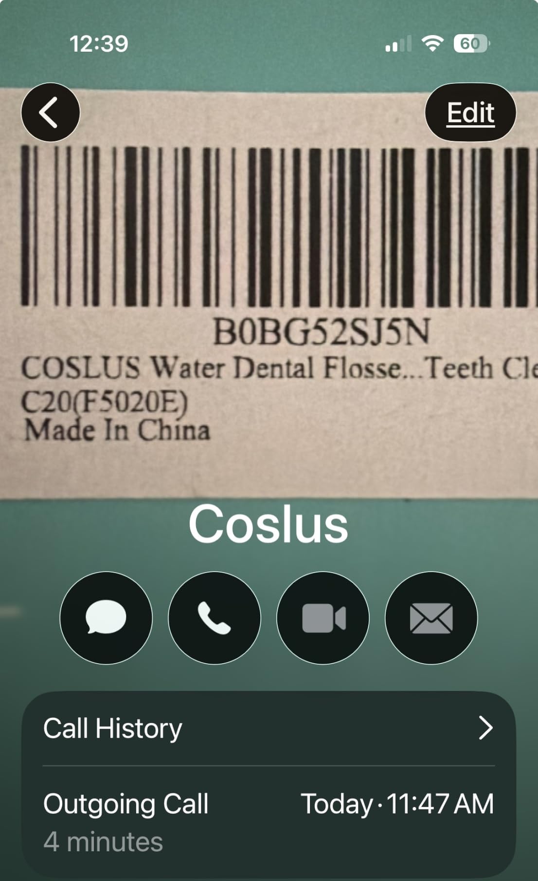 COSLUS ADA Accepted Water Dental Flosser Teeth Pick C20: Portable Cordless Oral Irrigator 300ML Rechargeable Travel Irrigation Cleaner IPX7 Waterproof Electric Flossing Machine, Professional Set Black customer photo 1