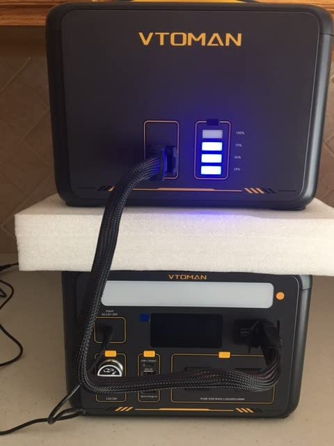 VTOMAN Jump 600X 640Wh LiFePO4 Extra Battery for Jump 600X Power Station | Portable Backup Expansion Battery with BMS Protection, Automatic Switchover, Uninterrupted Output customer photo 2