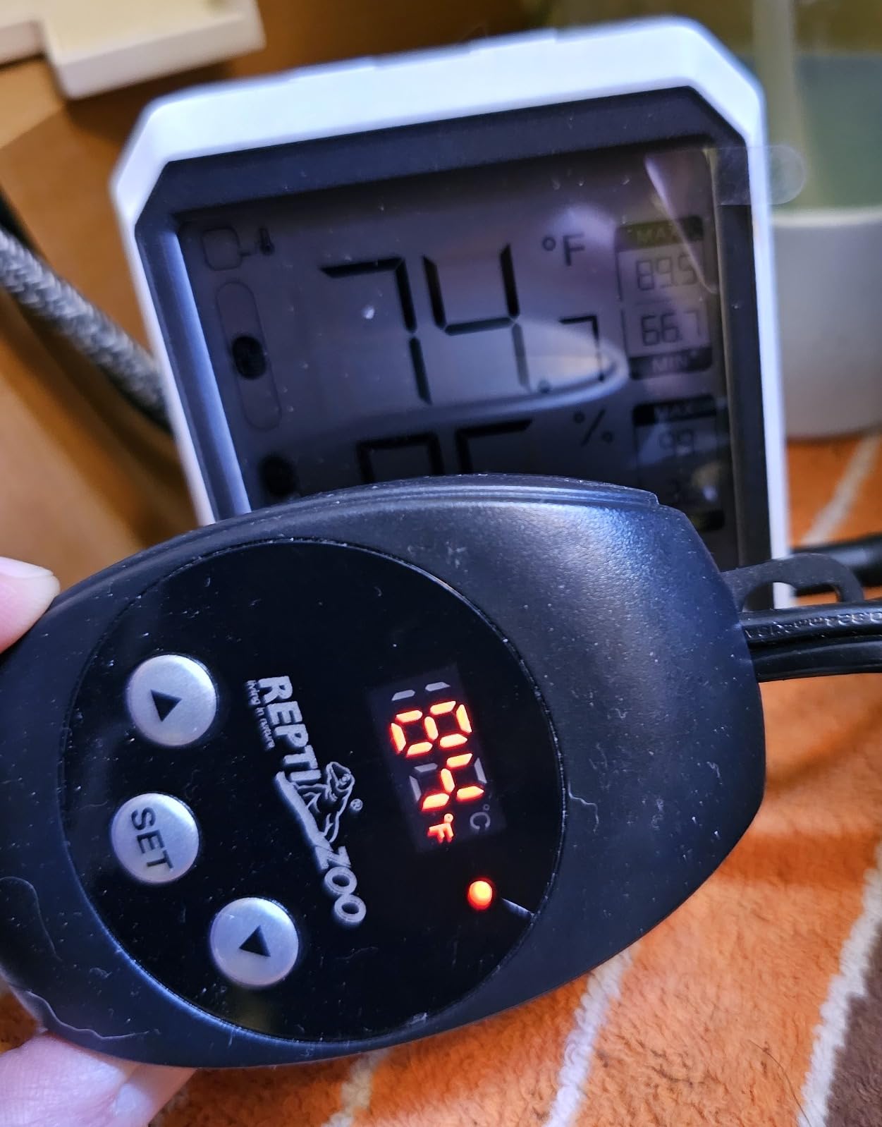 REPTIZOO Dimming Thermostat, PID Temperature Controller with Memory Function, Reptile Thermostat for Reptile Heat lamp, Specifically Designed for Light Heat Bulbs & Heaters customer photo 2