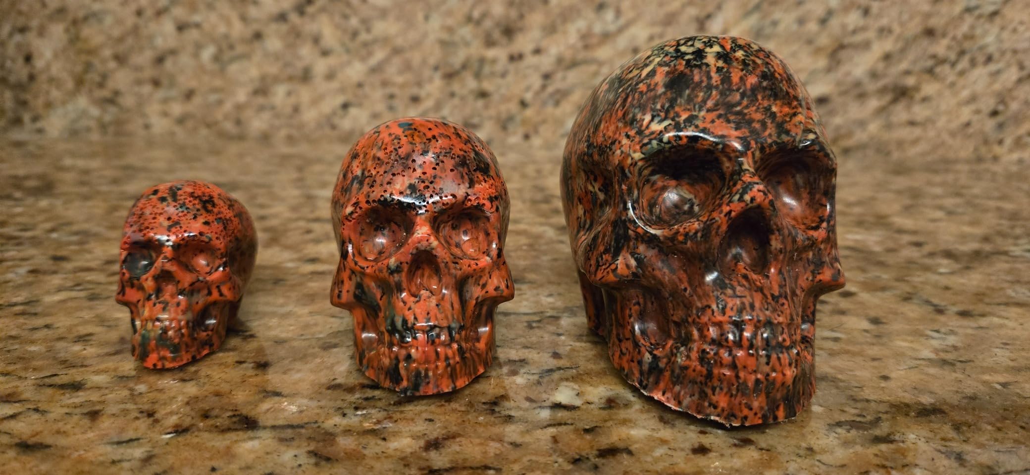 RESINWORLD Set of Large + Medium + Small 3D Skull Resin Molds, Flexible Clear Silicone Skull Head Molds, Silicone Molds for Resin, Soap, Clay, Candle Wax Casting, Halloween Home Decoration customer photo 1