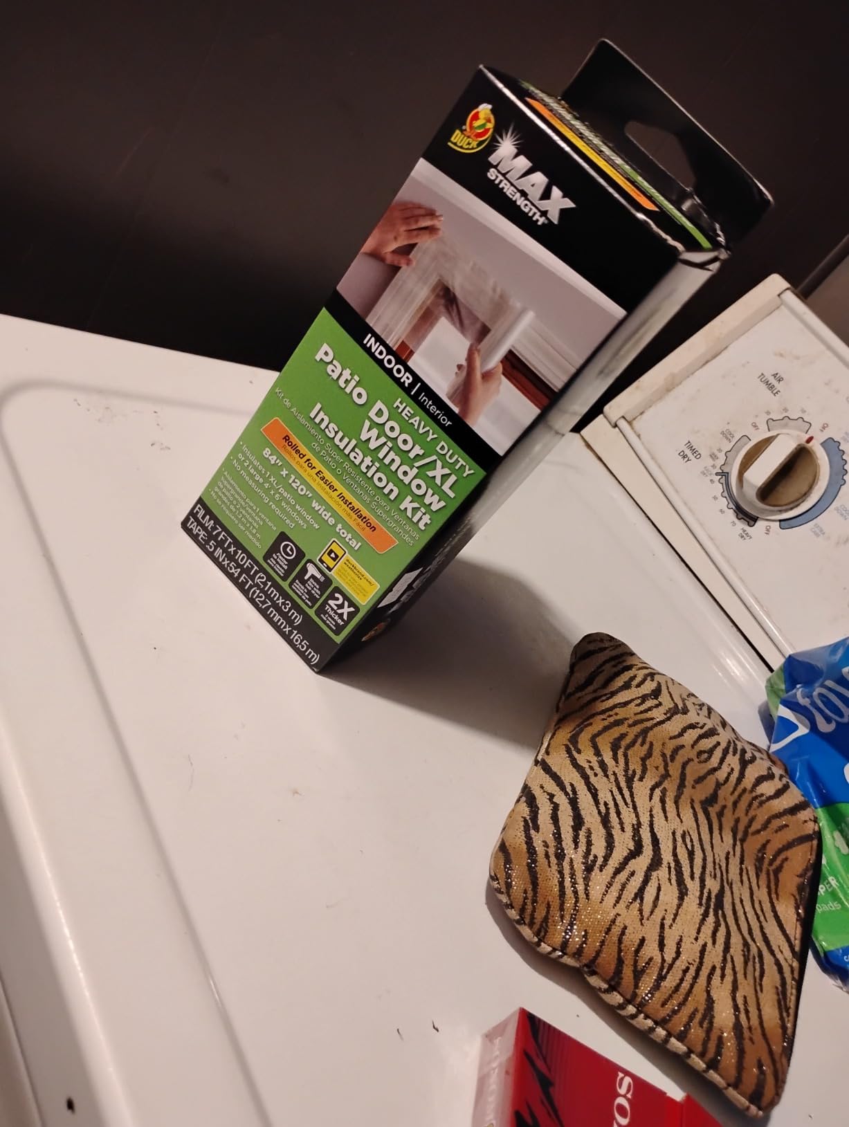 Duck MAX Strength Window Insulation Kit, Winter Window Seal Kit Fits up to 10 Windows, Heavy Duty Shrink Film Cuts to Size for Easy Indoor Installation, Window Tape Included,62 In. x 420 In., Clear customer photo 2