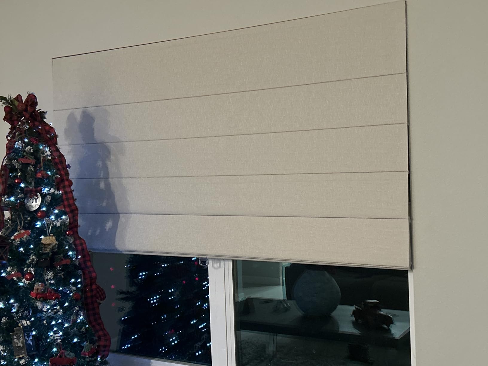 No Drill Roman Shades,70% Blackout-Beige,Custom Size | No Tools Roman Blinds for Indoor Windows,UV Protection,Privacy,Thermal Insulation,Easy to Install,Ideal for Bedrooms,Kitchens customer photo 2