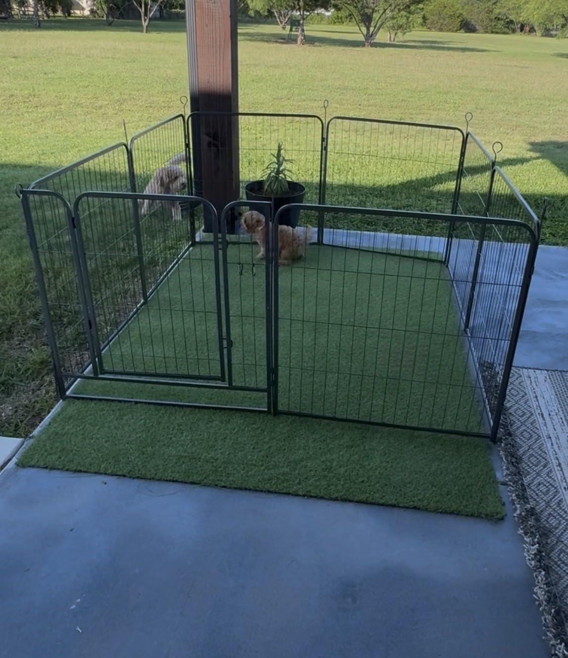 Kfvigoho Dog Playpen Outdoor Extra Wide 12 Panels Heavy Duty Dog Fence 40