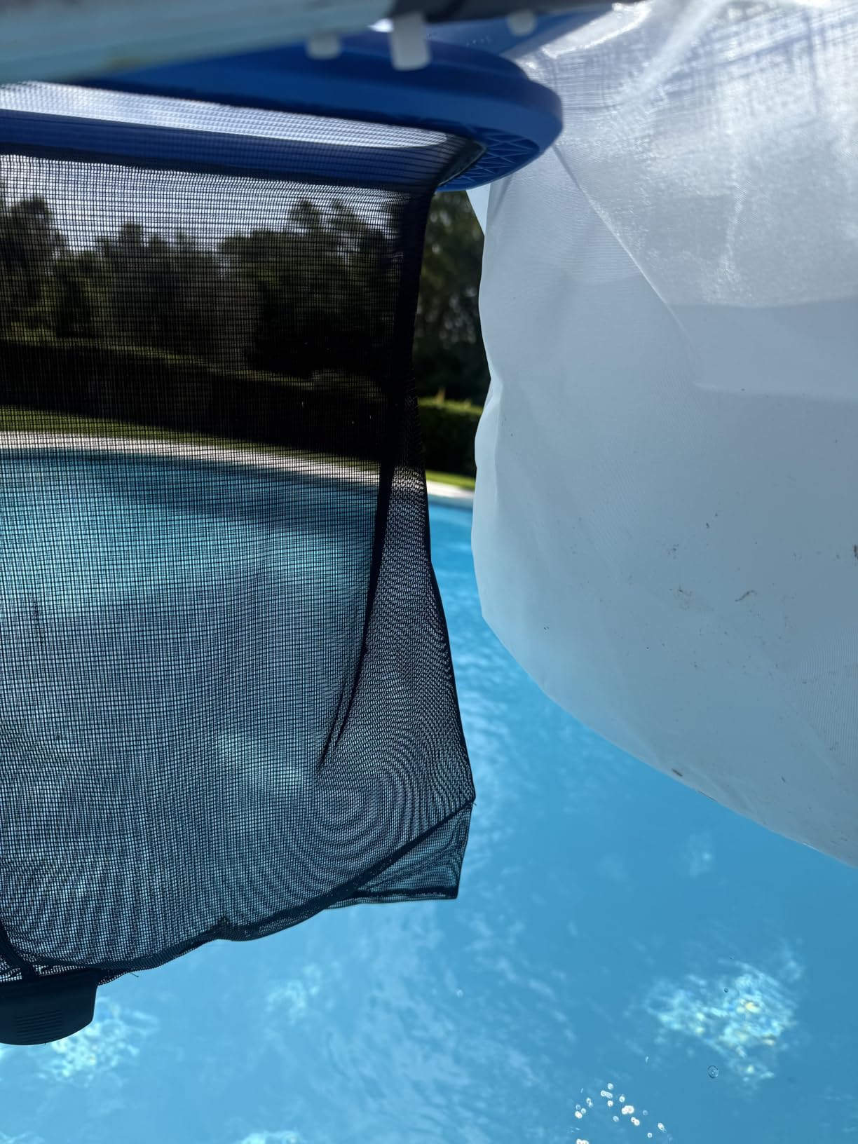 TidyMister Pool Skimmer Net with Self-Repair Fine Nylon Mesh Bag, Pool Leaf Rake for Above Ground Pools & In-ground Pools, Pool Nets for Cleaning - Original Series(No Pole) customer photo 2