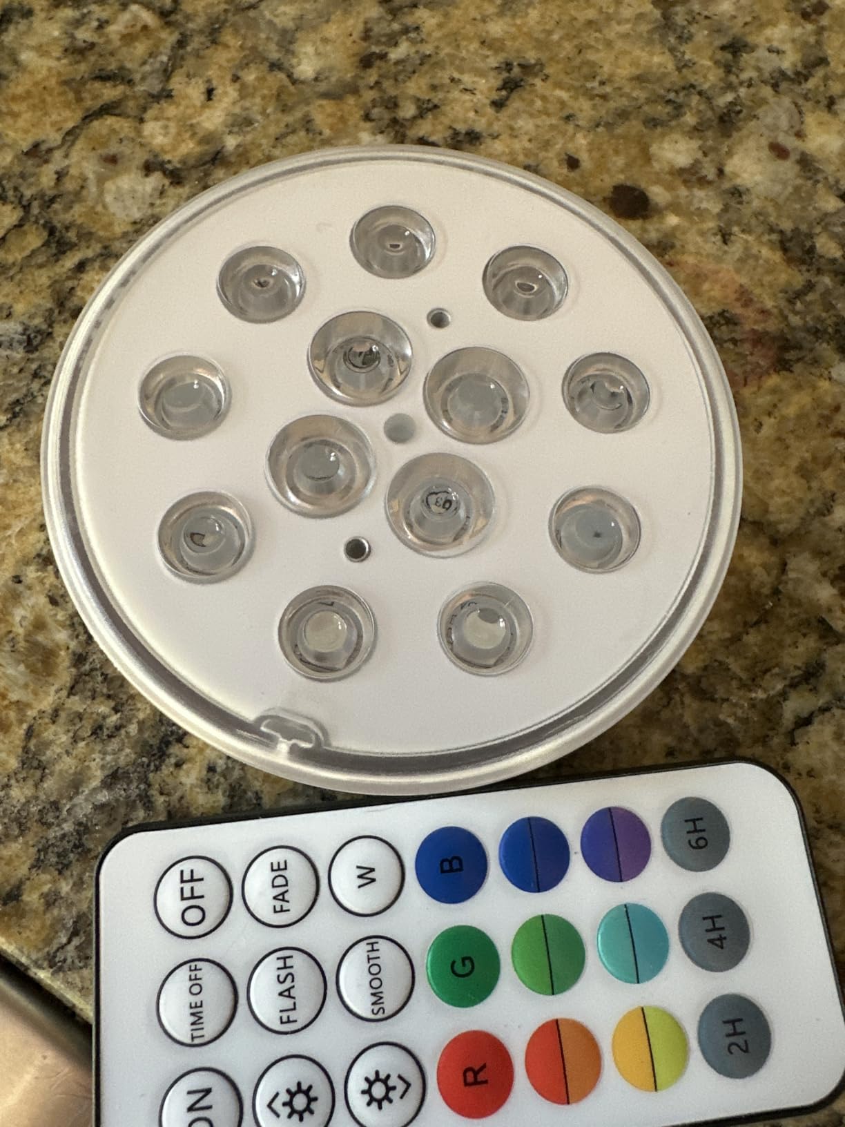 Pool Lights, Upgraded Rechargeable Submersible LED Lights with Remote IP68 Waterproof 16 Colors Hot Tub Underwater Pool Lights for Above Ground Inground Pool, Bath, Party, Vase 2 Pack customer photo 1