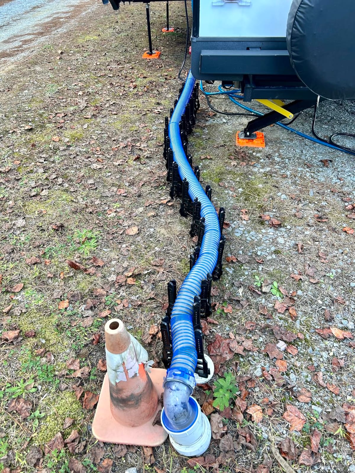 RVMATE RV Sewer Hose Support, 20 Feet, Black | Quick Set-up Septic Hose Support, Includes Gloves & Organization Strap customer photo 1