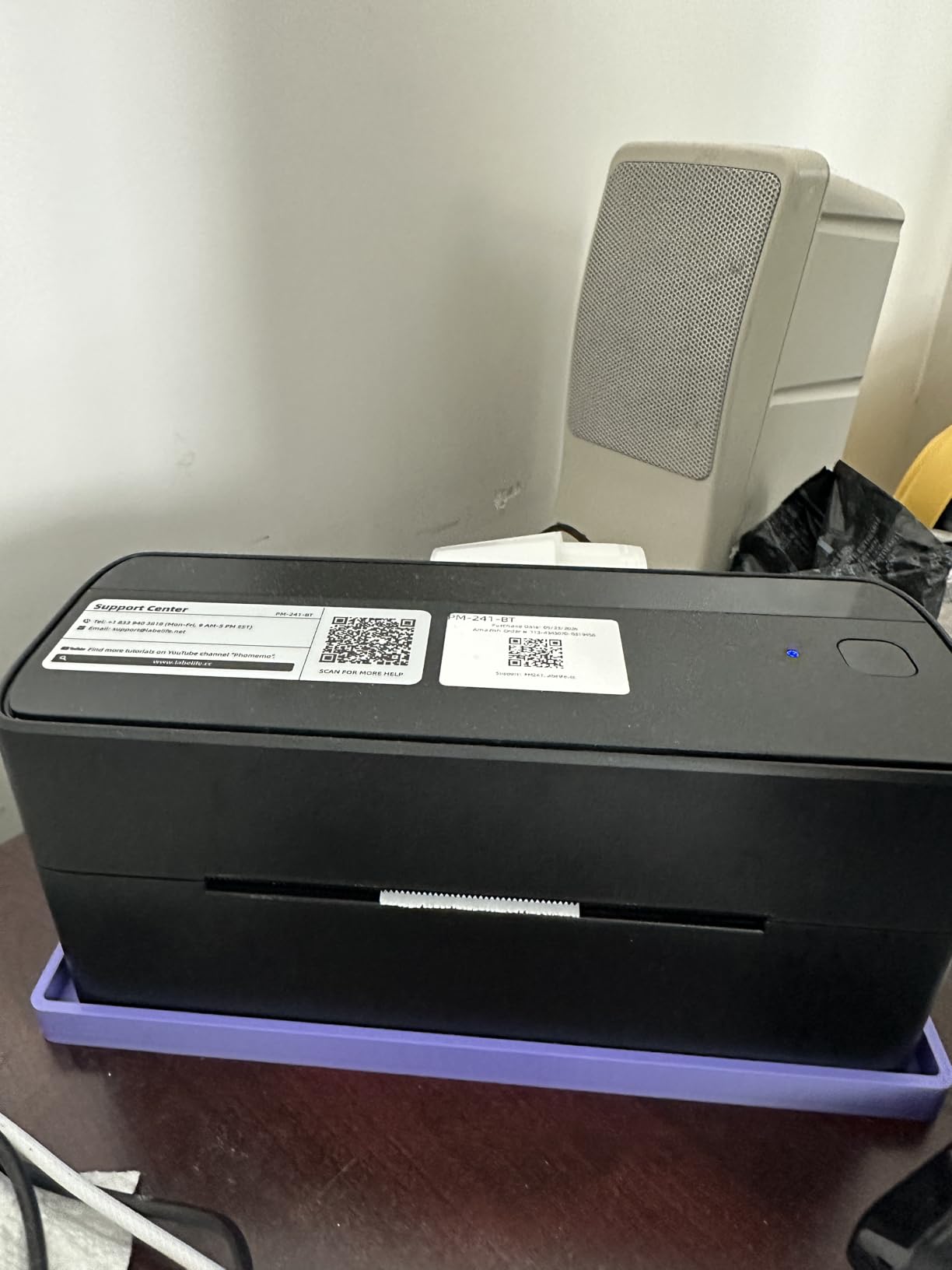 Phomemo Bluetooth Thermal Label Printer, 241BT 4X6 Shipping Label Printer | Wireless Label Printer for Small Business and Shipping Package, Compatible with iPhone, Android, Shopify, Amazon, USPS, Pink customer photo 1