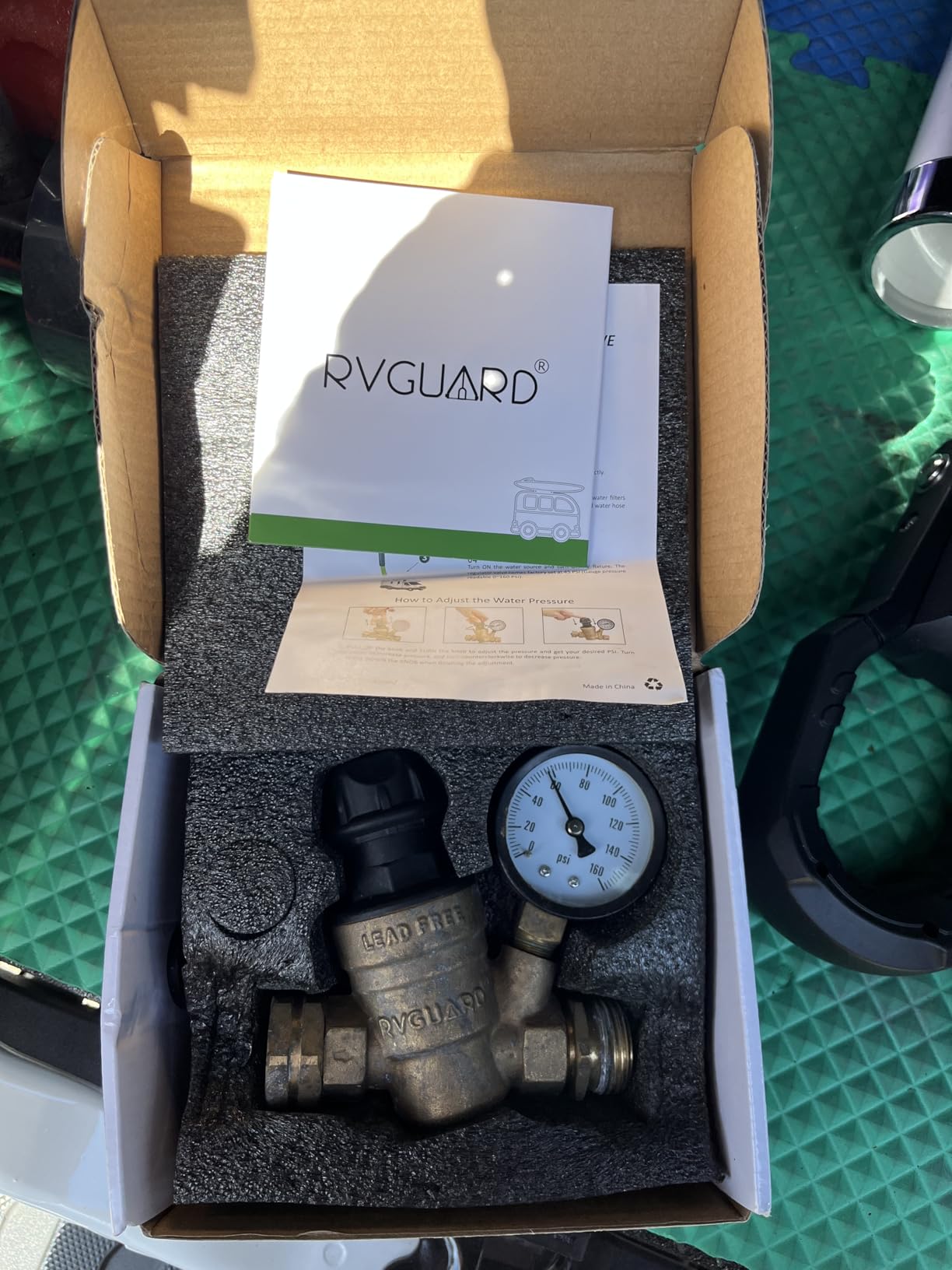 RVGUARD RV Water Pressure Regulator Valve With Adjustable Knob | CSA Approved, Lead-Free Brass, Tool-Free, Water Pressure Reducer With Gauge and Inlet Screen Filter for RV Camper customer photo 2