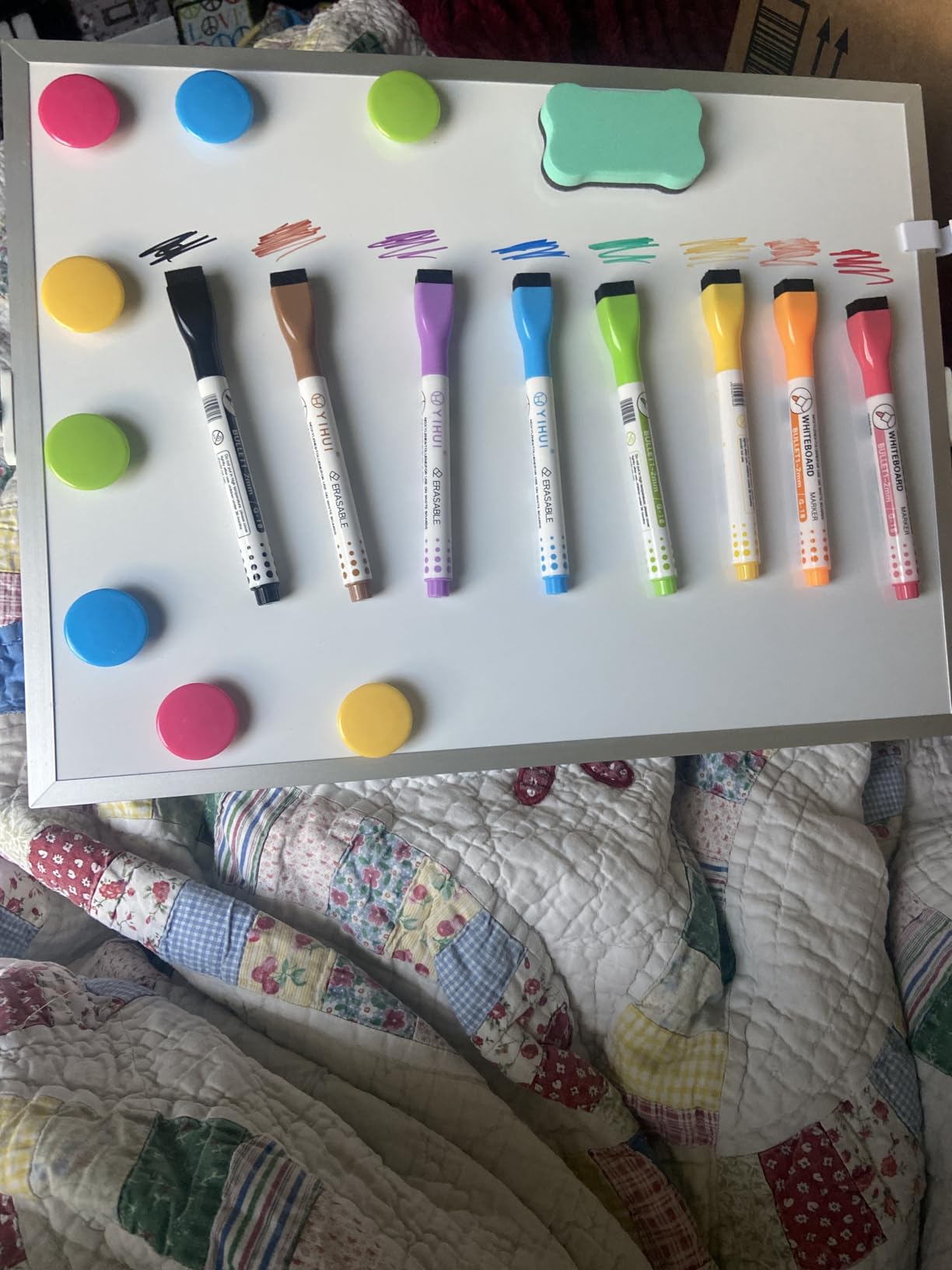 Double-Sided Magnetic White Board with Stand, 16