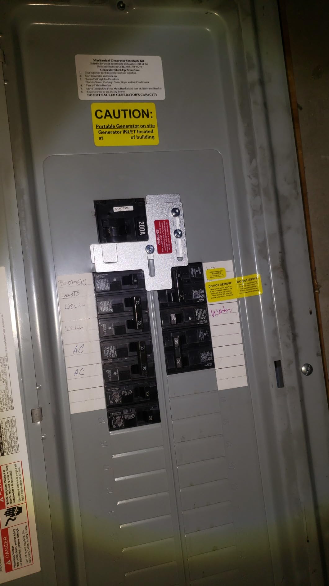 Generator Interlock Kit Compatible with Siemens Murray 150 or 200 Amp Panel | 7/8-1 1/4