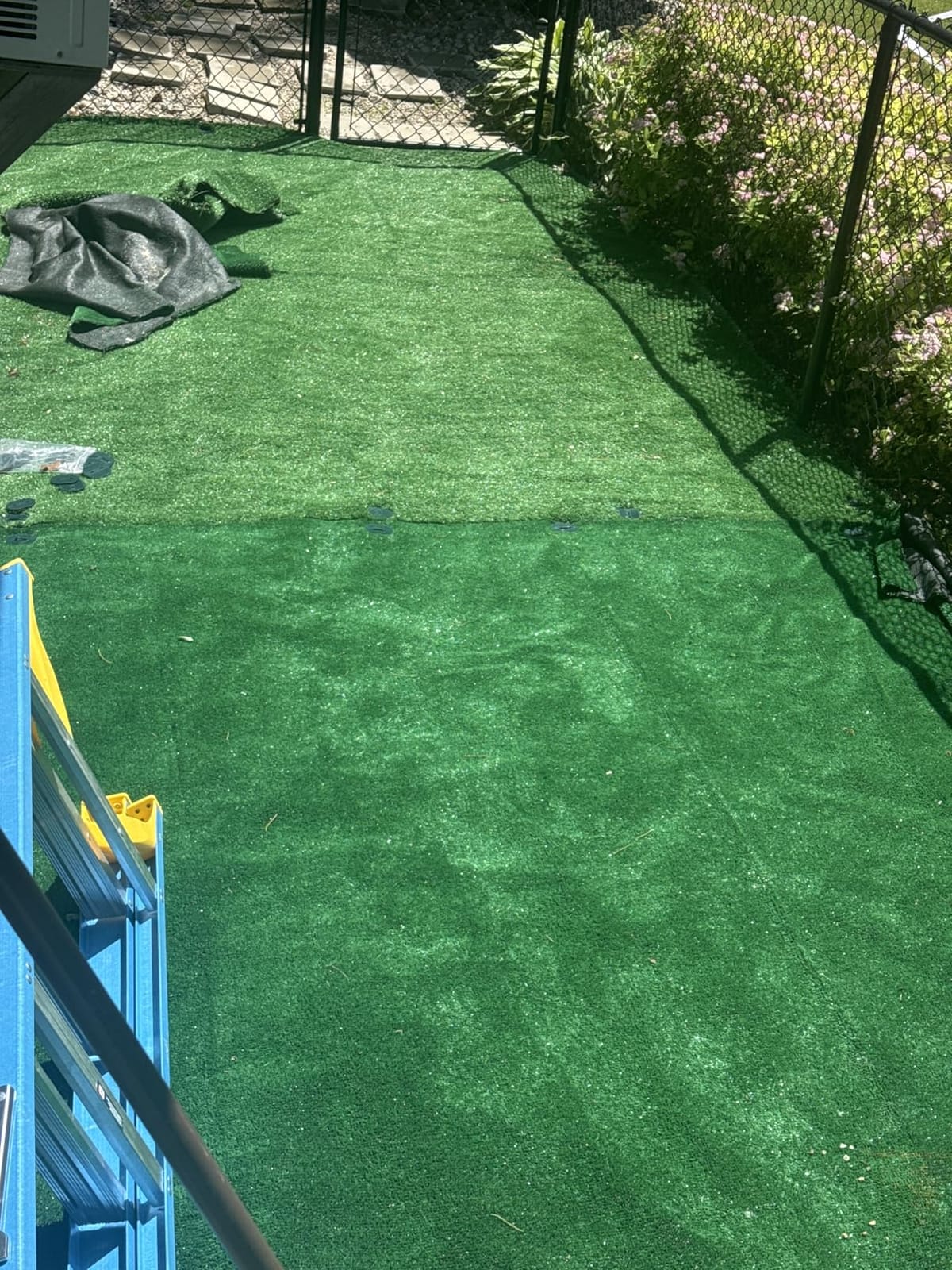 Garland Rug Artificial Grass 7 Ft. X 10 Ft. Large Indoor/Outdoor Area Rug Green - Lush Green, Durable, and Low-Maintenance for Patios, Lawns, and More customer photo 2
