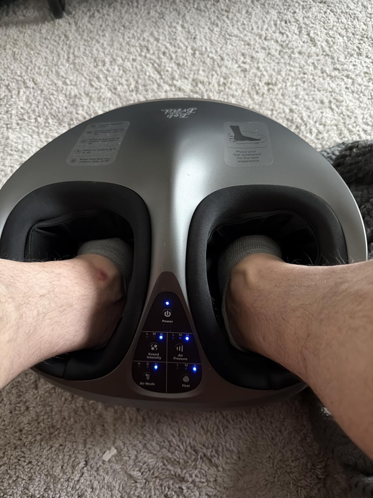 BOB AND BRAD Lite Foot Massager FSA Eligible HSA, Shiatsu Foot Massager with Heat for Neuropathy & Plantar Fasciitis Relief, Electric Deep Kneading Feet Massager Machine, Birthday Gifts for Women Men customer photo 1