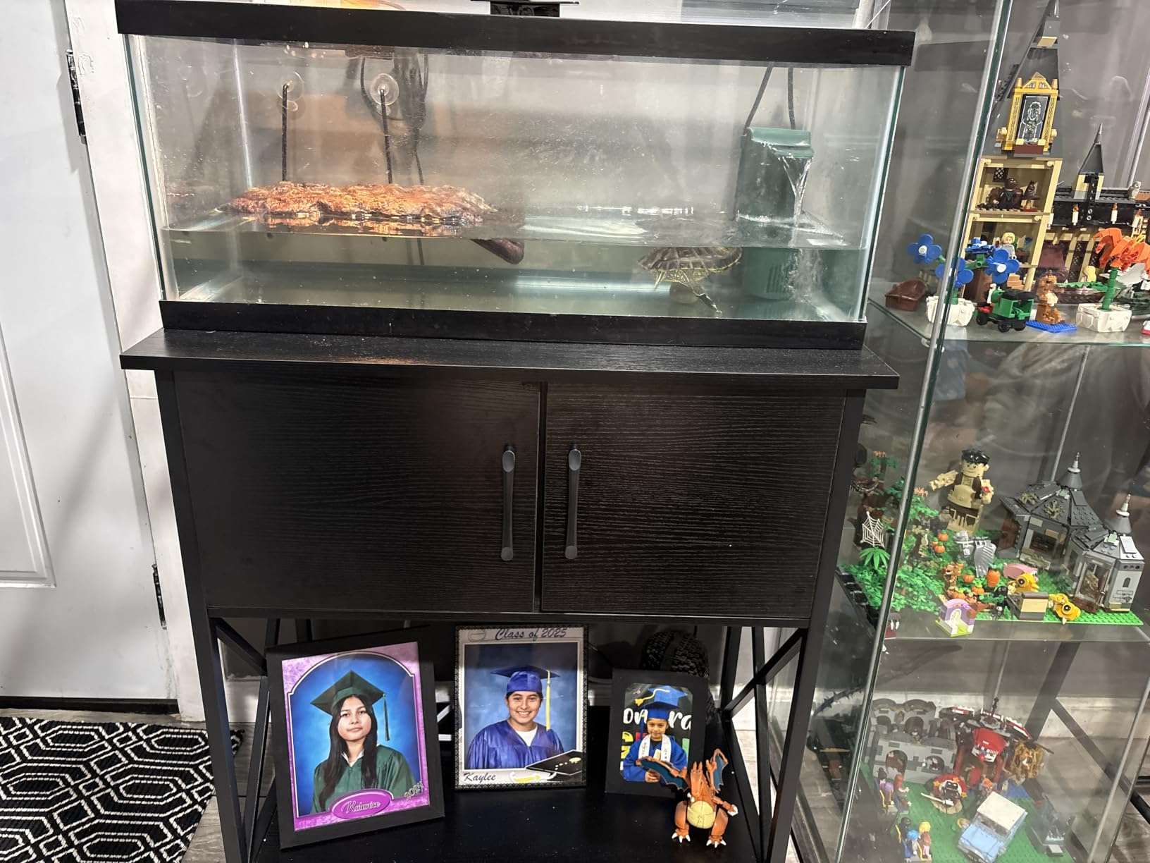 Herture 20-29 Gallon Aquarium Stand Metal Frame Fish Tank Stand with Cabinet Storage customer photo 1