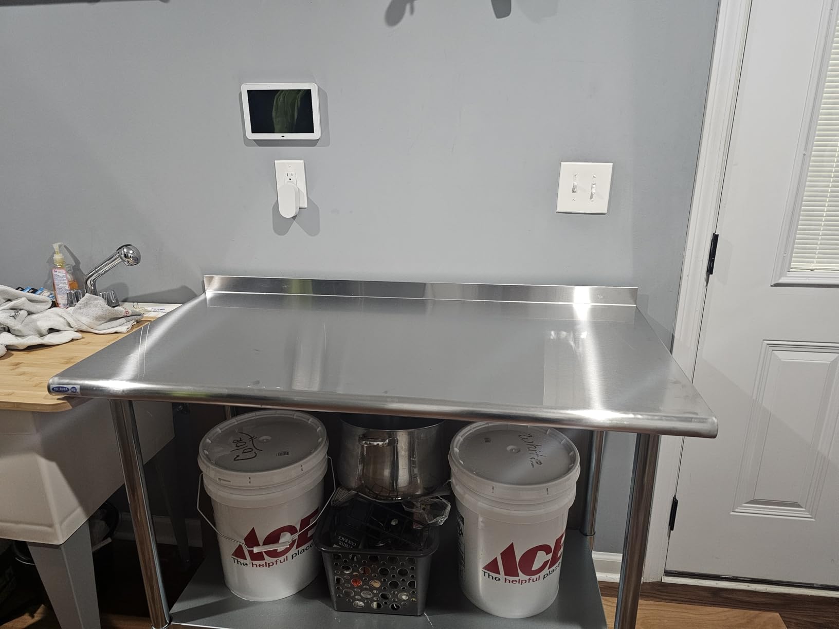 HARDURA Stainless Steel Prep & Work Table 24 x 60 Inches Backsplash | NSF, Heavy Duty Commercial, Undershelf , for Restaurant Kitchen Home and Hotel customer photo 2
