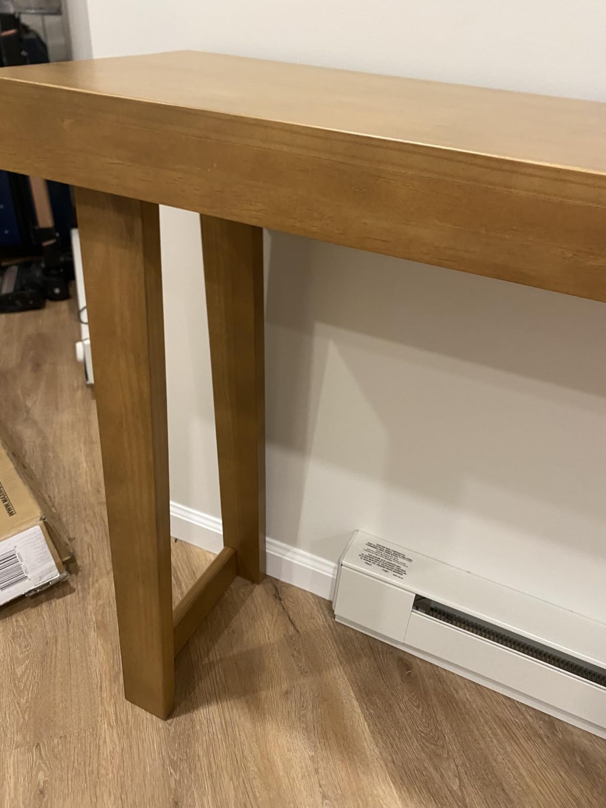 Plank+Beam Classic Console Table, 36 Inch, Pecan | Non-Toxic Finishes, Versatile Design, Elegant Details, Easy Assembly, Quick Setup, Solid Wood customer photo 1