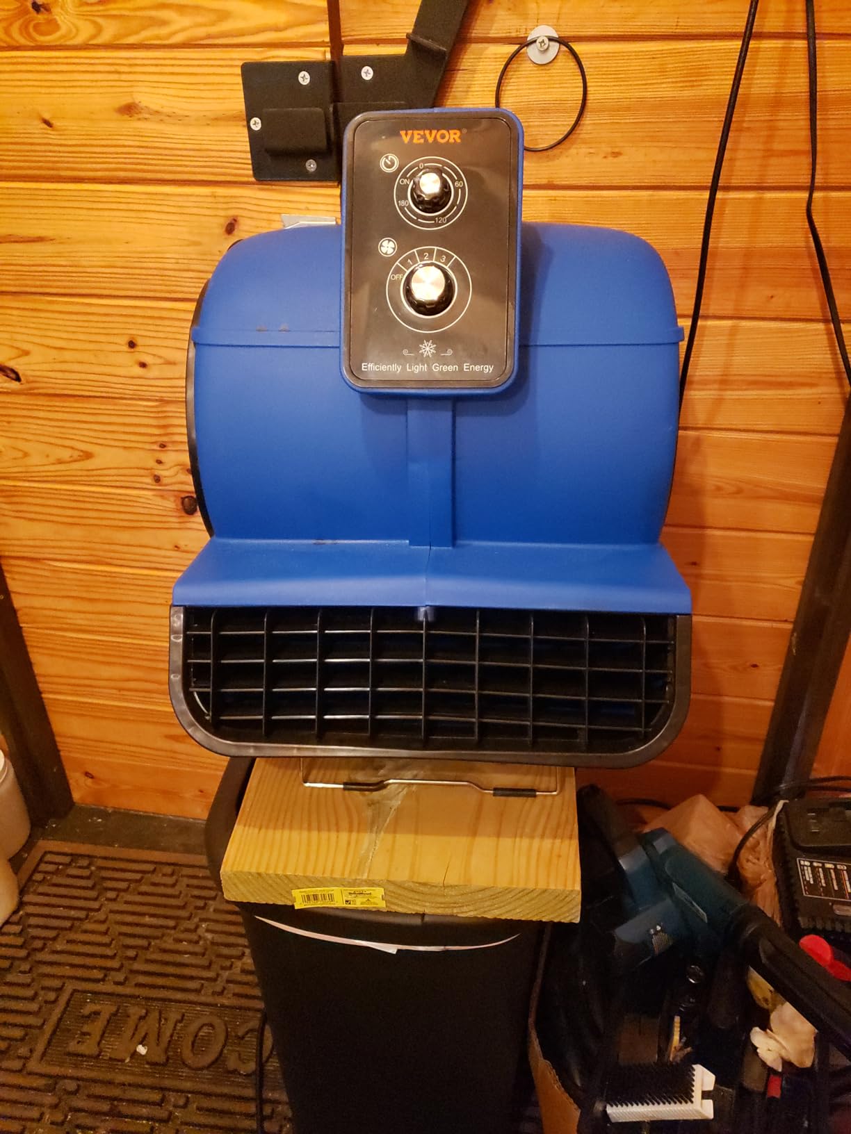 VEVOR Air Mover, 1/2 HP 2600 CFM Carpet Dryer for Cooling and Ventilating | Portable Floor Blower Fan, 4 Blowing Angles and Time Function, Adjustable Blow Angle for Janitorial, Home, Commercial Use customer photo 2