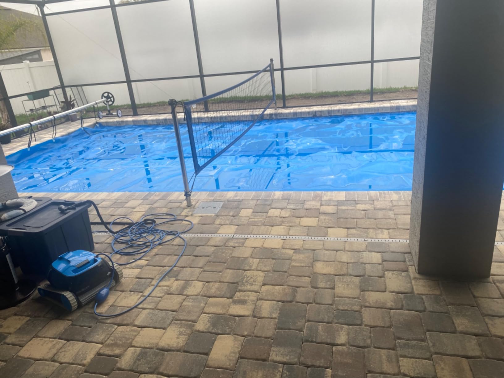 BigXwell Heavy-Duty Solar Pool Cover 16x32ft - 16Mil Blue | Rectangle for Large Inground Pools, Heat-Retaining, Cuts Evaporation 95%, Blocks Leaves & Debris customer photo 1
