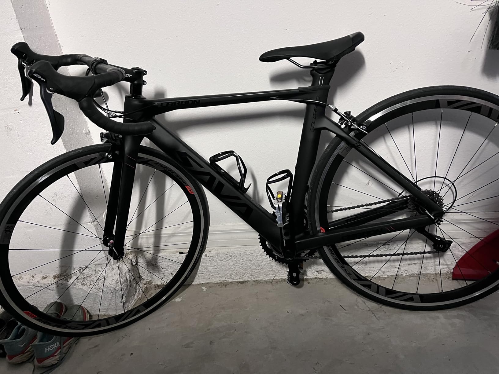 SAVADECK Carbon Road Bike for Beginners - Adult Racing Bicycle with Shimano SORA 18-Speed, Lightweight Carbon Fiber Frame & Fork, Double V-Brake customer photo 1